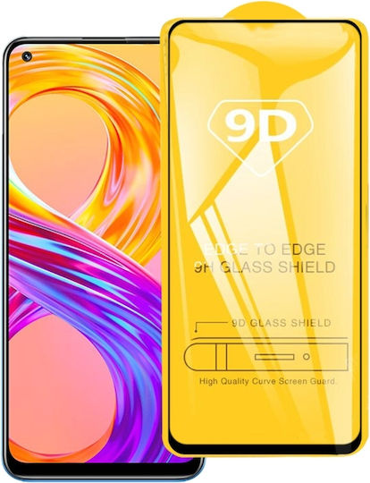 Oppo Realme 8 8 Pro 9 9 Pro+ 25 Stück 9d voll Kleber voll Bildschirm gehärtetes Glas Film