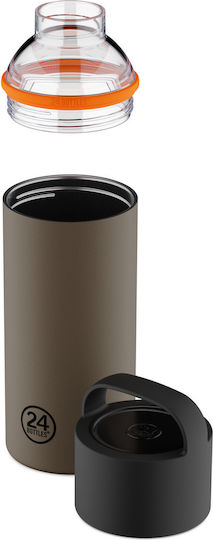 24Bottles Μπουκάλι Θερμός Ανοξείδωτο BPA Free 730ml Mocha
