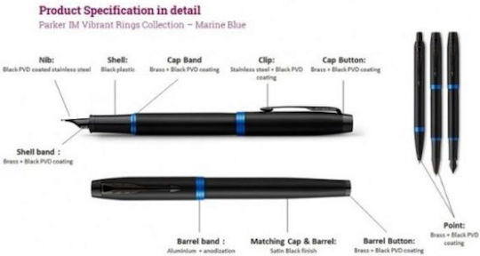 Parker IM Vibrant Rings Kugelschreiber Ballpoint