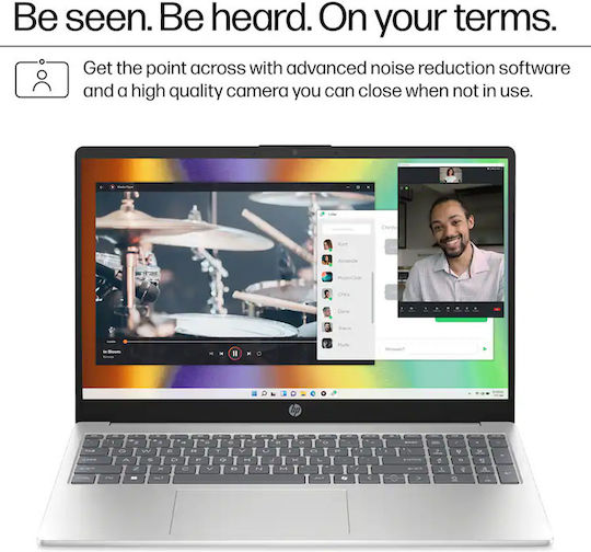 HP 15-fd0127dx 15.6" IPS Panel Full HD Тъчскрийн (i7-1355U/16GB/512GB SSD/Windows 11 Home) (Английски (САЩ) Клавиатура)