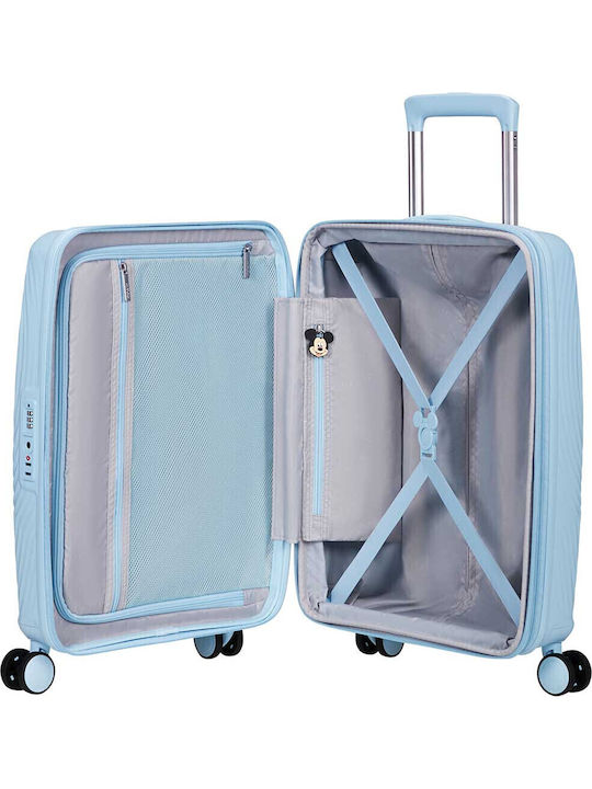 American Tourister Mickey Mouse Детска Светлосиня с 4 колела Височина 55см.
