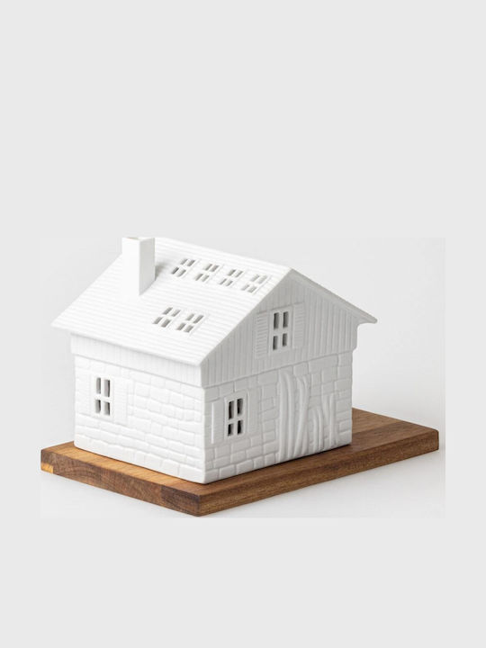 Raeder Christmas Wood White Candle 18cm
