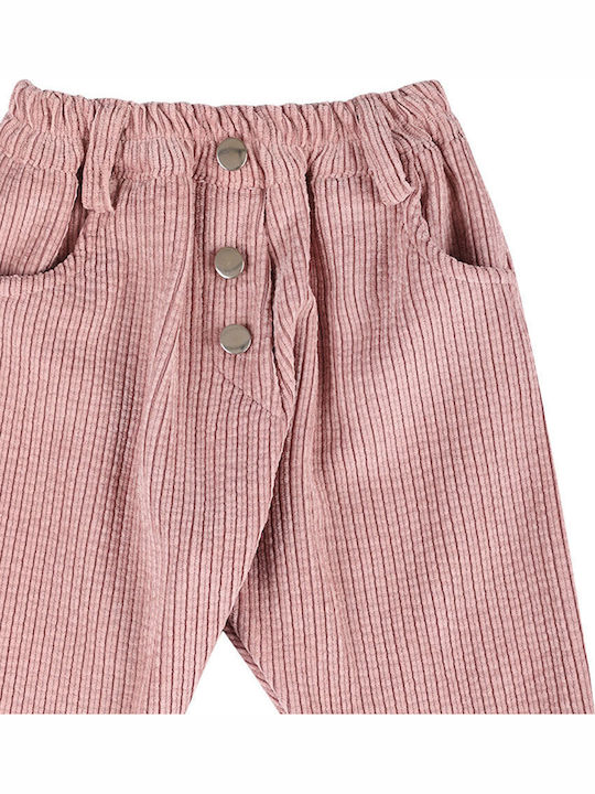 Kinder Schlaghose Cord Rosa