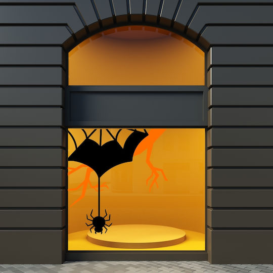 Etichete Pentru Vitrină și Pereți De Magazin Halloween Afișare Web De Pânză Cu Tematică Halloween 100x100cm