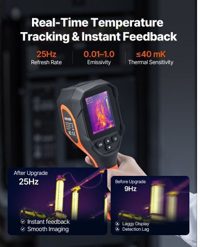 Vevor Handheld Thermal Camera with Screen 2.8" 0°C FWIFIYHWRXY2ZWCTO002V9