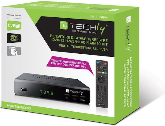 Techly Satellite Decoder IDATA TV-DT2MB DVB-T / DVB-T2