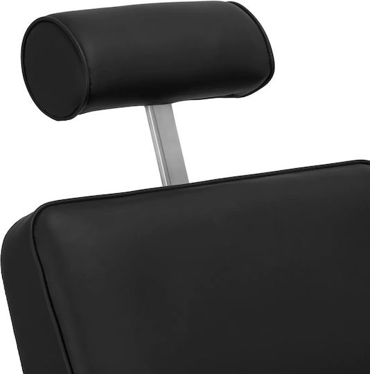 Barber Equipment Стол За Бръснар Черен С Регулируема Височина И Хидравличен Механизъм За Повдигане