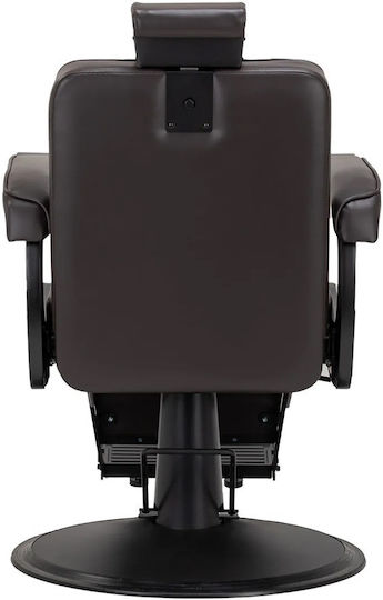Barber Equipment Barber Chair Brown with Adjustable Height and Hydraulic Lifting