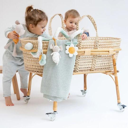 Saro Spiral Stroller Toy with Mirror Spring Cottage for Newborns