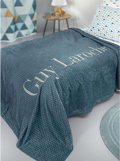Guy Laroche Fleece Kinderdecke Ultra Weich Zwei 2 Zwanzig Blaue 160x220cm
