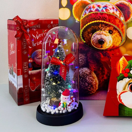 Pachet Secret Santa Ornament Decorativ Cu Lumină Led Pentru Copii În Formă De Dom Geantă De Crăciun Roshen 330g Husă Tematică