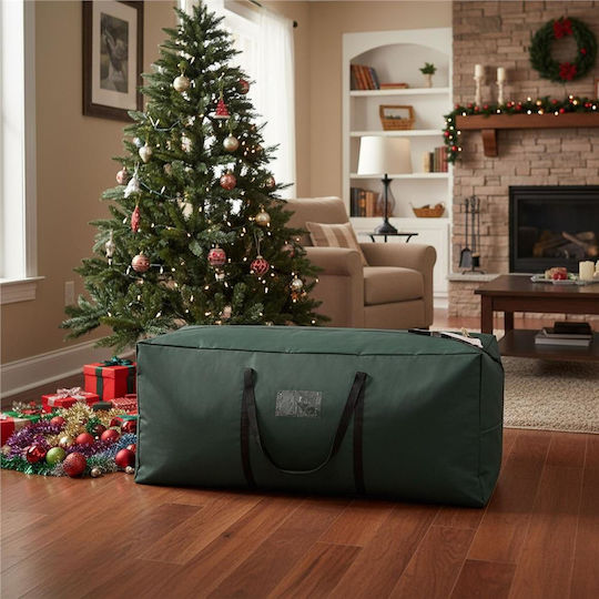 Artificial Christmas Tree Storage Bag 125x50x40 Cm Polyester Green