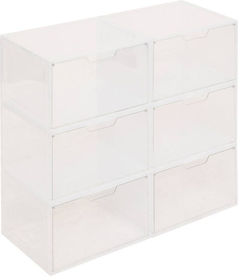 5Five Kunststoff Aufbewahrungsbox für Schuhe 33x27x21.5cm 1Stück