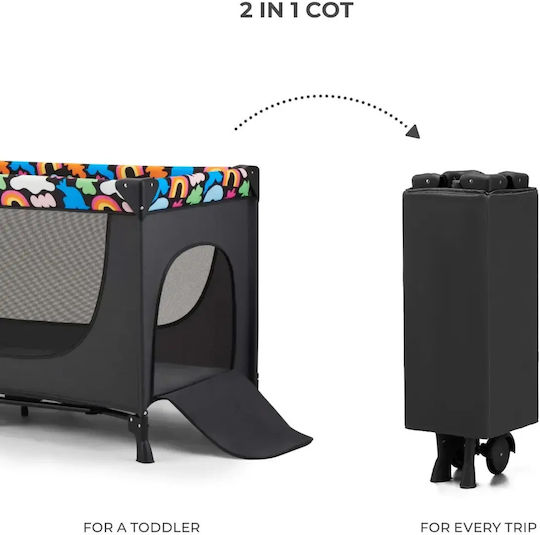 Kinderkraft Joy2 Loc de joacă cu Saltea Negru