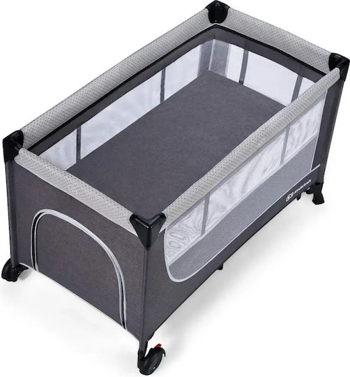 Kinderkraft Leody Laufstall Mit Matratze Grau 126x76cm