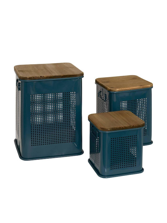 Atmosphera Set Dekorative Boxen Holz 3Stück