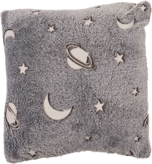 Pernă Decorativă Pentru Copii Planete Strălucește În Întuneric 40x40cm