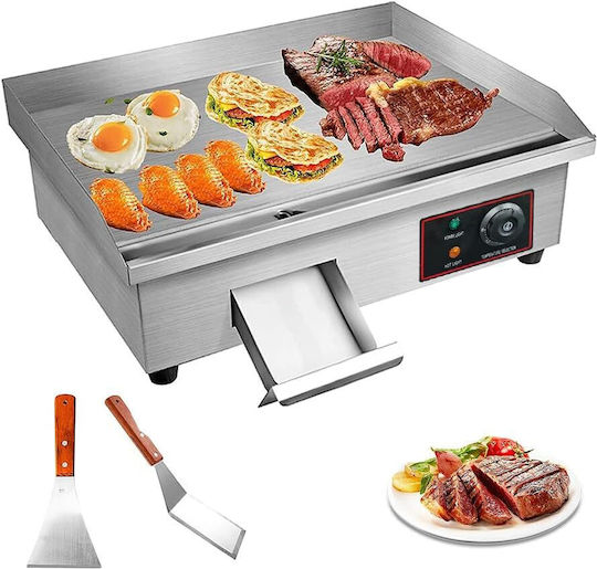 e-exoplismos Eg-818 Prochef Ecoline Commercial Flat Top Electric Griddle with Flat Plate