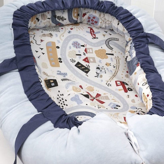 abo Baby Nest Light Blue 60x100cm