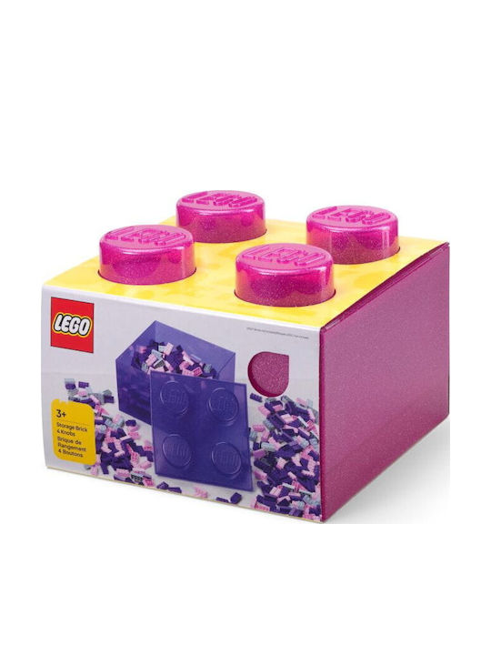 LEGO Παιδικό Κουτί Αποθήκευσης από Πλαστικό Ροζ