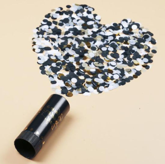 Wedding Confetti Cannon Black