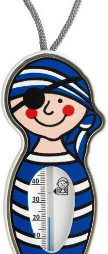 TFA Analog Bade-Thermometer Pirate Bath Thermometer 0°C bis 45°C Blau 14.3006