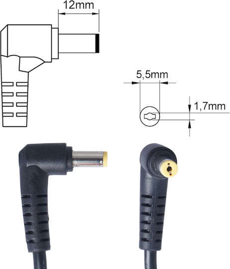 Laptop Power Adapter Charger Acer Aspire 3 A315-31-p572 OEM Code 60033