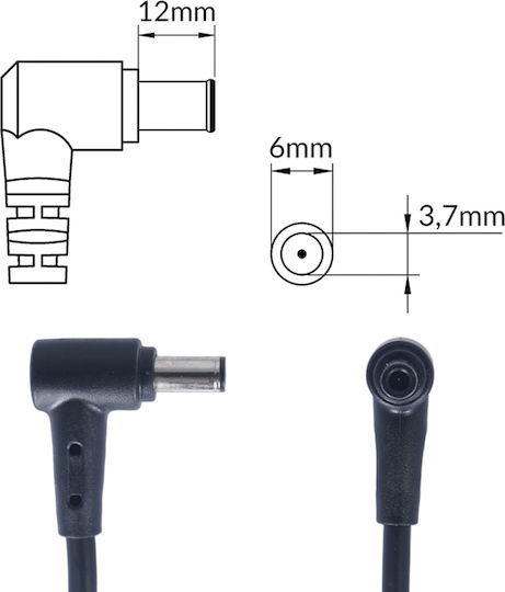 Laptop Charger 200W 20V 10A for Asus with Detachable Power Cable