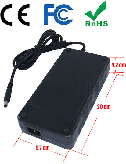 Laptop Charger 330W 19.5V 16.9A for Dell with Detachable Power Cable