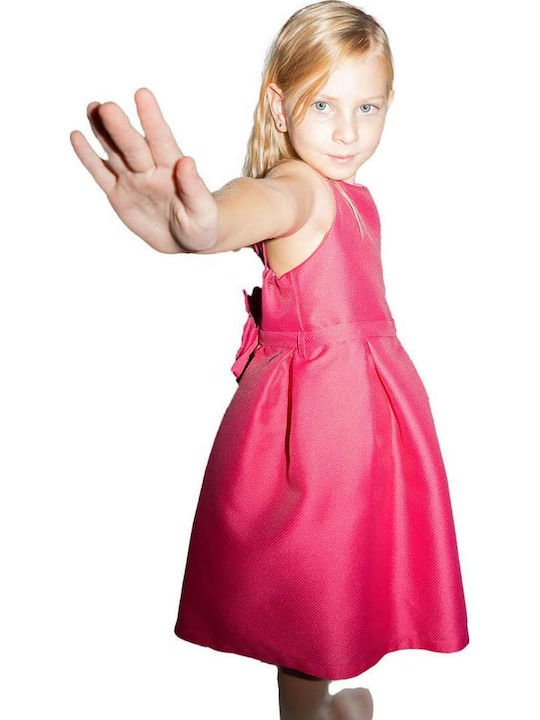 Kinderkleid Ärmellos Fuchsie