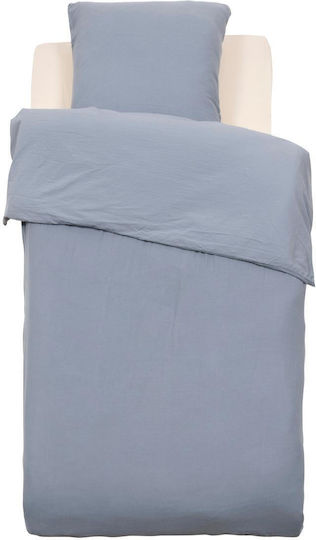 Atmosphera Set Kids Duvet Cover Single with Pillowcase Cotton Gray 140x200cm