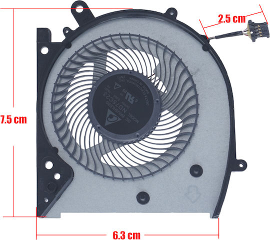Ανεμιστηράκι Laptop Cpu Cooling Fan Hp Envy X360 13-ag 13m-aq 13m-ag 13-ag0007ca 13-ag0010ca Tpn-w133 Dfs200005av0t L19599-001 L23682-001 46h.0echs.0001 Nd75c23 4pin Κωδ.81092
