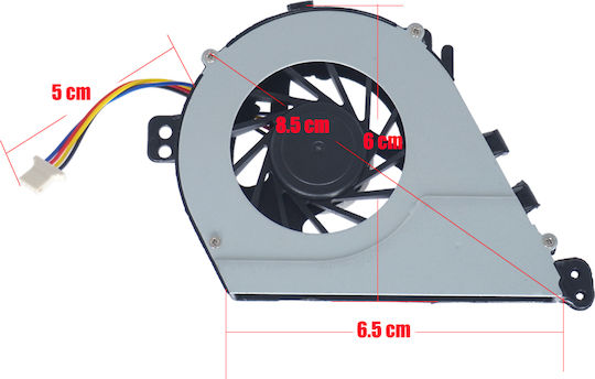 Ανεμιστηράκι Laptop Cpu Cooling Fan Dell Latitude E5430 5430 82jh0 082jh0 0f2t82 Mf60120v1-c430-g9a Dc28000afvl Dc280000afsl 4pin Κωδ.81056
