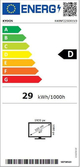 Kydos Fernseher 40" Full HD LED K40NF22SD01V3 (2025)