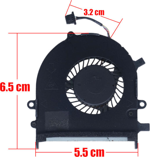 Ανεμιστηράκι Laptop Cpu Cooling Fan Dell Latitude 3340 E3340 Ef50050s1-c320-s9a K44133 023.10003.0011 990wg 0990wg 4pin Κωδ.81434