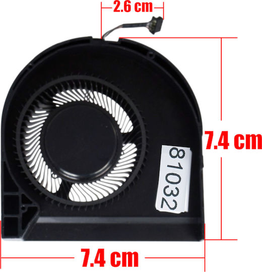 Ανεμιστηράκι Laptop Cpu Cooling Fan Dell Precision 7560 7550 M7550 0cd6wc Cd6wc Eg75070s1-c540-s9a Dc28000qrsl 08knvx 8knvx 4pin Κωδ.81032