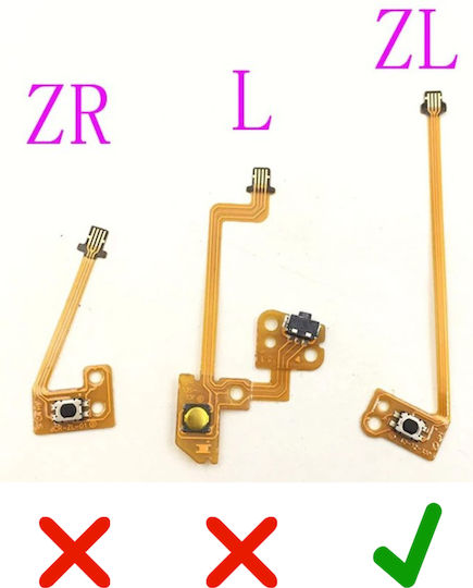Zl Button Key Ribbon Flex Cable Nintendo Ns Switch Joy-con Controller Κωδ.1-game166