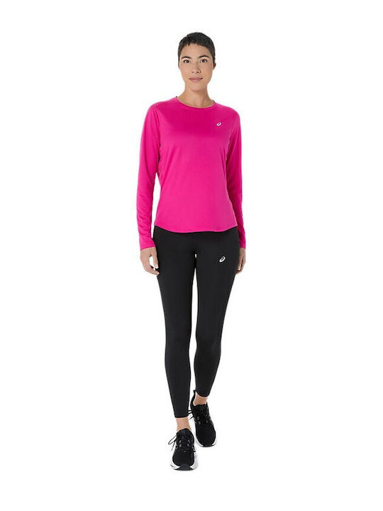 Leggings Pentru Alergare Colanți Femei Lung Strângere Negru