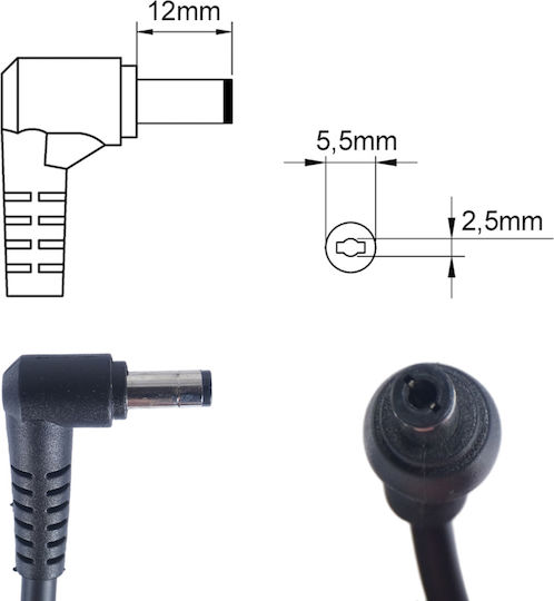 Laptop-Netzteil AC Adapter Ladegerät MSI GF63 Thin 11UC-215XPL Laptop Notebook Ladegerät OEM Hohe Qualität Code 60137