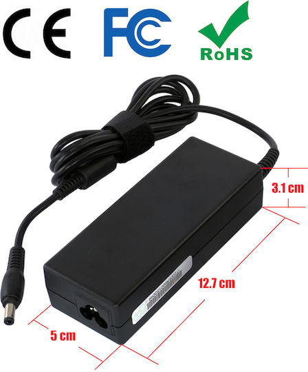 Laptop Charger 75W 19V 3.95A for Toshiba