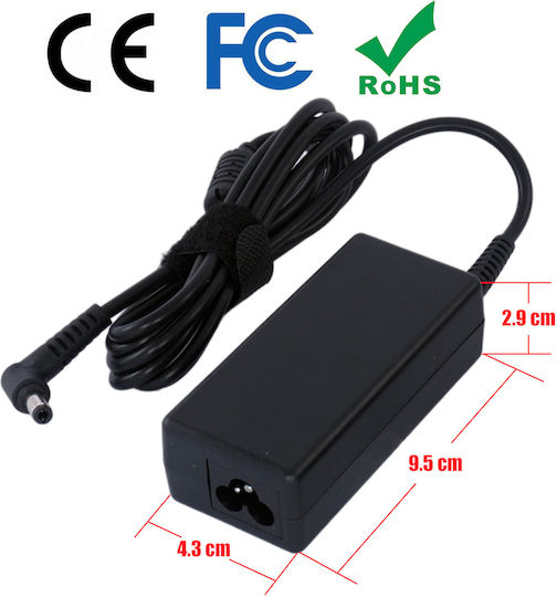 Laptop Power Supply AC Adapter Charger for Toshiba NB300-10M NB300-10N NB200-13J NB200-110 NB200-11H NB200-11L NB200-11M NB200-11N NB200-123 NB200-125 NB200-126 NB200-12N NB200-12R NB200-12U NB200-12V NB200-12W NB200-13 OEM High Quality Code 60010