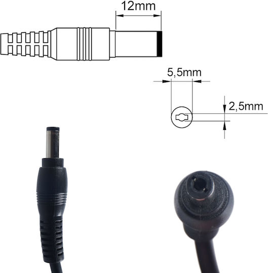 Laptop Power Supply AC Adapter Charger Toshiba 19v 3.95a 75w 5.5mm X 2.5mm Laptop Notebook Charger OEM High Quality Code 60013