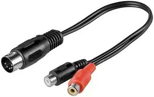Goobay Μετατροπέας DIN male σε RCA 2x female 1τμχ 50002