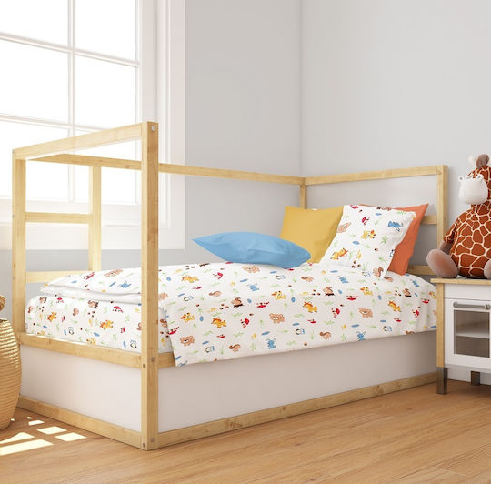 Dimcol Set White Sky Blue 120x160cm