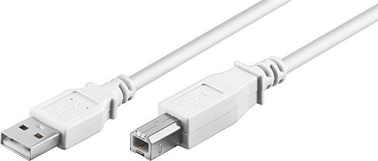 Καλώδιο Usb Goobay Usb-a Usb-b 1 M Λευκό Jab-1521959