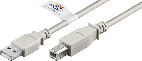 Goobay USB 2.0 Kabel USB-A-Stecker - USB-B-Stecker Gray 2m 50831