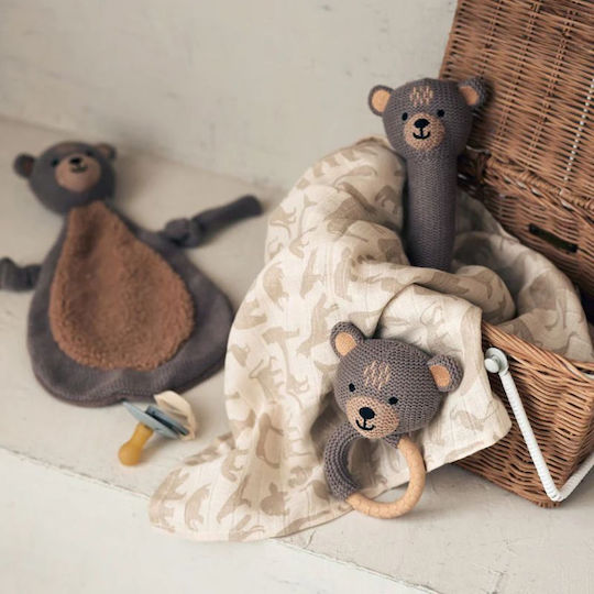 Jollein Gehäkelte Rassel Rattle Bear