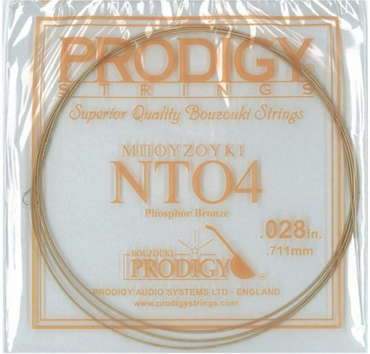 Prodigy Single Phosphor Bronze String for Bouzouki Bouzuki String N.4 C (Do) 28"