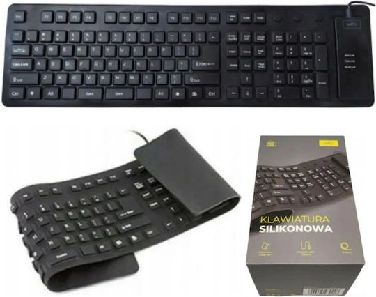 Setty Silicone KHO-01 Πληκτρολόγιο Αγγλικό US