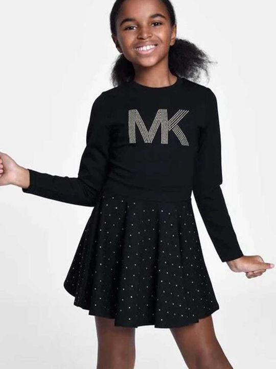 Kinderkleid Langärmelig Schwarz